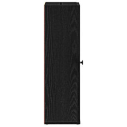 Berkfield Bathroom Cabinet With Roll Holder Black 20.5X22X72 Cm - thumbnail 6