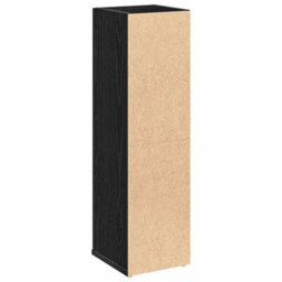 Berkfield Bathroom Cabinet With Roll Holder Black 20.5X22X72 Cm - thumbnail 7