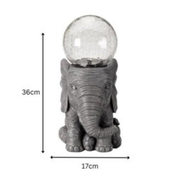 Marco Paul Solar Powered Colour Changing Led Elephant Garden Ornament - thumbnail 4
