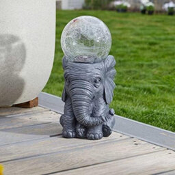 Marco Paul Solar Powered Colour Changing Led Elephant Garden Ornament - thumbnail 2