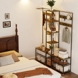 Hall Tree With Shoe Storage Bench Corner Display Open Shelves Bedroom - thumbnail 5