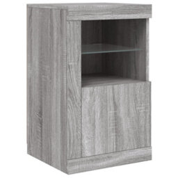 Berkfield Sideboard With Led Lights Grey Sonoma 142.5X37X67 Cm - thumbnail 9
