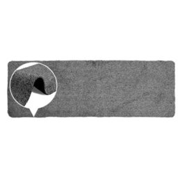 Jvl Kensington Machine Washable Cotton Runner Barrier Doormat, 50X150Cm, Grey - thumbnail 5