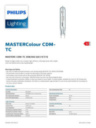 Philips 35W G8.5 842 Daylight White Cdm-Tc Capsule Metal Halide Lamp - thumbnail 2