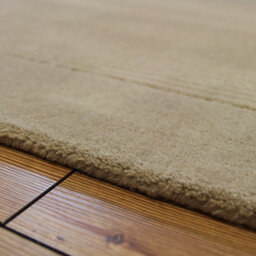 Beige Handmade Modern Plain Wool Easy To Clean Handmade Rug For Bedroom Dining Room Living Room -120Cm X 170Cm - thumbnail 2
