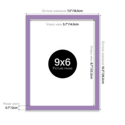 9X6 Purple Picture Frame (22.9 X 15.2Cm) Poster, Photo, Artwork, Gallery Wall Or Print - thumbnail 3