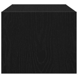 Berkfield Tv Cabinet Black Oak 60X31X25.5 Cm Engineered Wood - thumbnail 7
