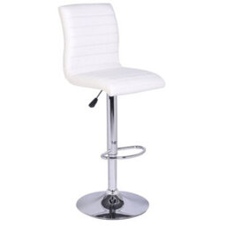 Furniture in Fashion Parini White Gloss Bar Table With 4 Ripple White Stools - thumbnail 3