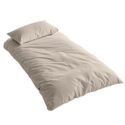 Where Saints Go Ltd Duvet Cover & Pillowcase Set - Natural Stone - Muslin Cotton - Single - thumbnail 8
