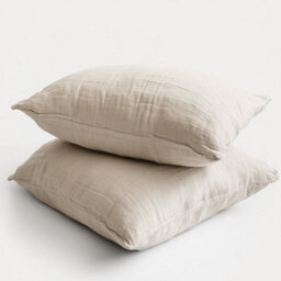 Where Saints Go Ltd Duvet Cover & Pillowcase Set - Natural Stone - Muslin Cotton - Single - thumbnail 2