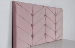 Comfy Deluxe 2Ft6 20Inch  Rose Pink Plush Headboard With Matching Buttons - thumbnail 2