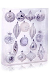 Christmas Tree World The White & Silver Bauble 16Pc Feature Set - thumbnail 8
