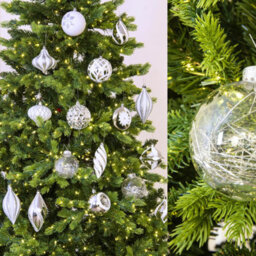 Christmas Tree World The White & Silver Bauble 16Pc Feature Set - thumbnail 3