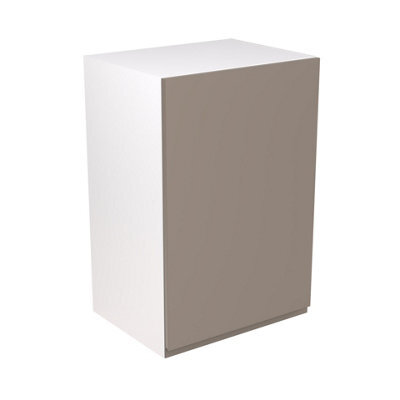 Kitchen Kit Cashmere Gloss J-Pull Door Boiler Housing Wall Unit Cabinet Handleless Soft Close Flatpack - 600X900mm - image 1