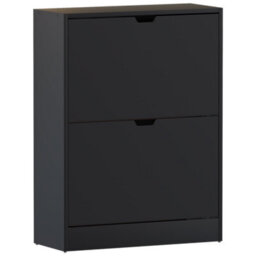 Lassic Vida Designs 2 Drawer Black Shoe Cabinet - Fsc Certified - thumbnail 9