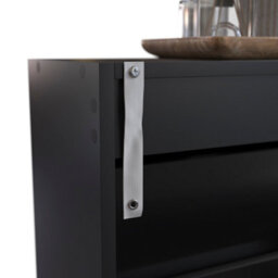 Lassic Vida Designs 2 Drawer Black Shoe Cabinet - Fsc Certified - thumbnail 8