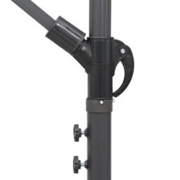 Berkfield Hanging Parasol Taupe 3 M Aluminium Pole - thumbnail 6