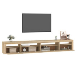 Berkfield Tv Cabinet With Led Lights Sonoma Oak 270X35X40 Cm - thumbnail 6