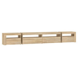 Berkfield Tv Cabinet With Led Lights Sonoma Oak 270X35X40 Cm - thumbnail 8