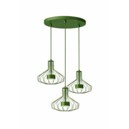 Luminosa Lighting Luminosa Axia Cluster Pendant Ceiling Light Green 3X Gx53 - thumbnail 1
