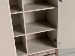 Angel Cerda Stylish Beige And Walnut High Sideboard For Modern Homes - thumbnail 4