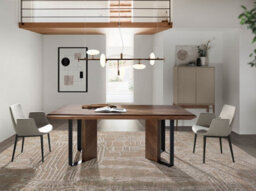 Angel Cerda Stylish Beige And Walnut High Sideboard For Modern Homes - thumbnail 3