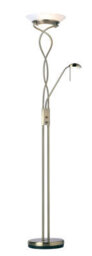 Luminosa Lighting Luminosa Monaco Mother And Child Floor Lamp Antique Brass, Opal Glass, G9 - thumbnail 1