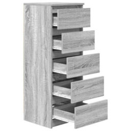 Berkfield Sideboard With Drawers Grey Sonoma 37.5X35X99 Cm Engineered Wood - thumbnail 5
