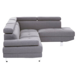 Orsina Refined Grey Linen Corner Sofa, Linen Upholstered Mid Century Sofa, Contemporary Sofa For Livingroom - thumbnail 5