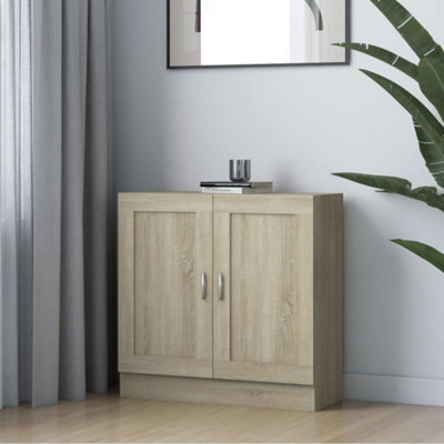 Vidaxl Book Cabinet Sonoma Oak 82.5X30.5X80 Cm Engineered Wood - image 1