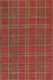 Brown Chequered Modern Tartan Easy To Clean Chequered Rug For Dining Room-80 X 300Cm (Runner) - thumbnail 8