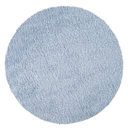 Livabliss Round Moda Shaggy-Solid Color Blue Plush Soft Pile Living Bedroom Rug 120 X 120 Cm Easy Care, Non Shedding - thumbnail 1