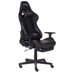 Beliani Gaming Chair Victory Faux Leather Black - thumbnail 1