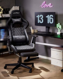 Beliani Gaming Chair Victory Faux Leather Black - thumbnail 2