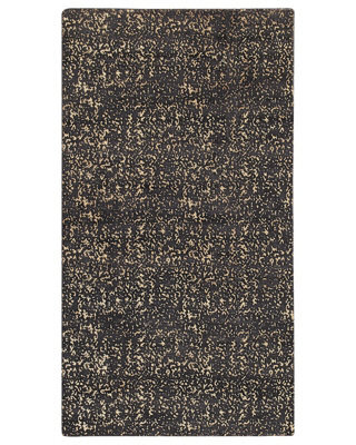 Beliani Aura Living Area Rug Grey And Gold Viscose 80 X 150 Cm - image 1