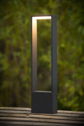 Lucide Goa Modern Bollard Light Outdoor - Led - 1X6,5W 3000K - Ip54 - Anthracite - thumbnail 3