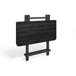Living And Home Outdoor Square Black Mdf Wooden Tabletop Folding Table Foldable Table With Metal Leg 800 X 800 mm - thumbnail 4