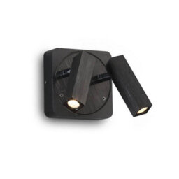 Ultra Beam Lighting Ultrabeam Black Twin Wall Mounted Bedside Reading Light 6 Watt 3000K Warm White Led - thumbnail 2