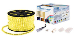 Netagon Outdoor Festive Static Led 45M Rope Lights Kit With Wiring Accessories- Yellow