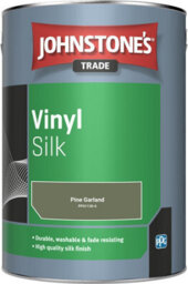 Johnstone's Trade Vinyl Silk Walls & Ceilings Emulsion Paint Pine Garland (Ppg1126-6) 5L - thumbnail 2