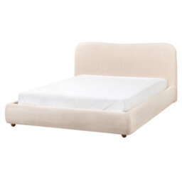 Beliani Ottoman Bed Boucle Blagnac 160 X 200 Cm (Eu King Size) Light Beige - thumbnail 7