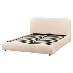 Beliani Ottoman Bed Boucle Blagnac 160 X 200 Cm (Eu King Size) Light Beige - thumbnail 6