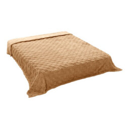 Living And Home Checkered Soft Warm Reversible Checkered Throw Blanket Light Brown 100Cm W X 150Cm D Living Room Bedroom Patio - thumbnail 2