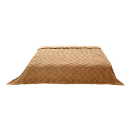 Living And Home Checkered Soft Warm Reversible Checkered Throw Blanket Light Brown 100Cm W X 150Cm D Living Room Bedroom Patio - thumbnail 4