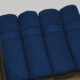 Casabella Towels Luxury 4 Pack Bath Sheets 100% Cotton Super Soft Quick Dry Highly Absorbent Bathroom Towels Royal - thumbnail 3