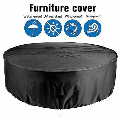 Round Patio Furniture Cover, Waterproof Outdoor Table And Chair Cover 120 X 75Cm - image 1