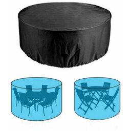 Round Patio Furniture Cover, Waterproof Outdoor Table And Chair Cover 120 X 75Cm - thumbnail 2