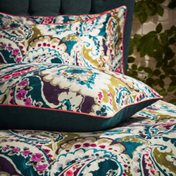 Ew By Edinburgh Weavers Aretha Paisley Cotton Sateen Duvet Cover Set - thumbnail 3