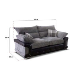Sliding Wardrobes 4 u LTD Sliding Wardrobes 4U Jasmine Corner & 3+2 Sofa In 2 Colors (3+2 - Grey) - thumbnail 4