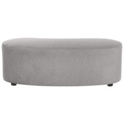 Beliani Modern Ottoman Amal Fabric Grey - thumbnail 4